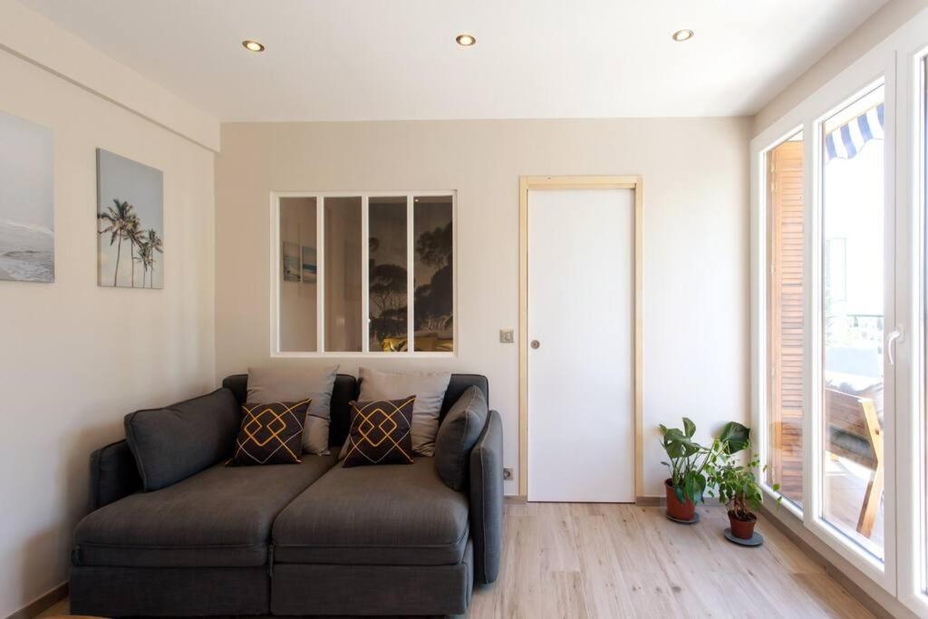 L36 Sea View Terrace 10Min Walking To Sea/Parking & Ac Leilighet Nice Eksteriør bilde